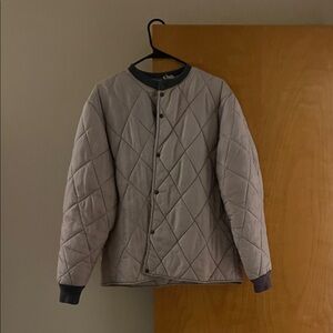 Men's Gray Quilted Jacket